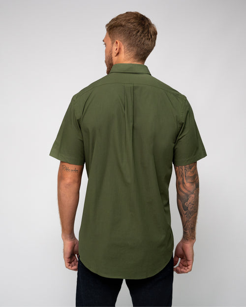 RALPH LAUREN CAMISA MANGA CORTA HOMBRE VERDE