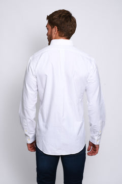 RALPH LAUREN CAMISA MANGA LARGA HOMBRE BLANCO