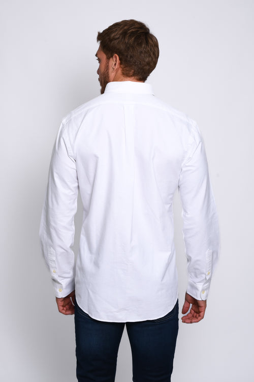 RALPH LAUREN CAMISA MANGA LARGA HOMBRE BLANCO