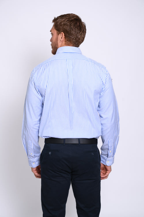 RALPH LAUREN CAMISA MANGA LARGA HOMBRE AZUL