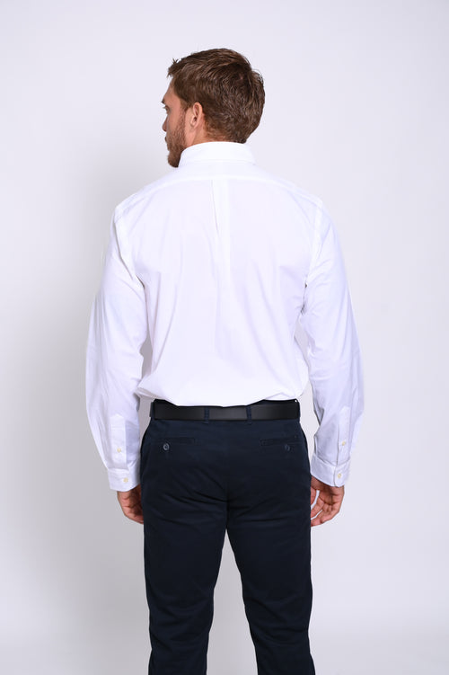 RALPH LAUREN CAMISA MANGA LARGA HOMBRE BLANCO
