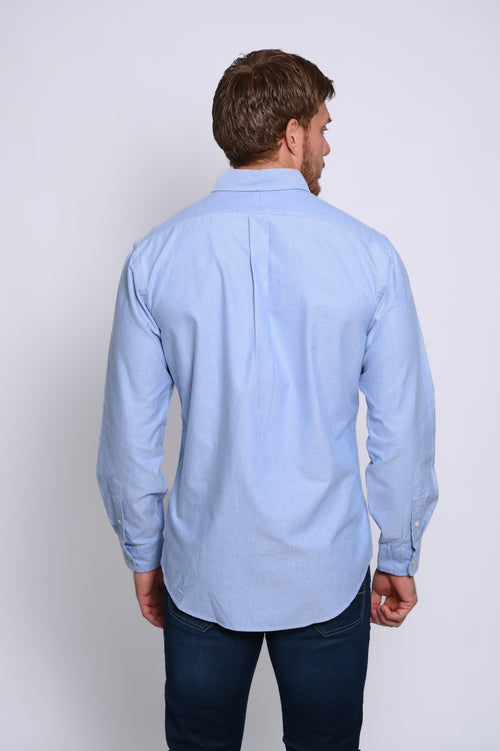 RALPH LAUREN CAMISA MANGA LARGA HOMBRE AZUL