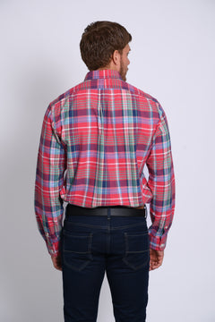 RALPH LAUREN CAMISA MANGA LARGA HOMBRE ROJO