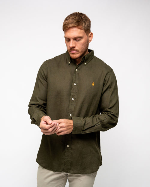 RALPH LAUREN CAMISA MANGA LARGA HOMBRE AMARILLO