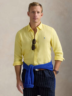 RALPH LAUREN CAMISA MANGA LARGA HOMBRE AMARILLO