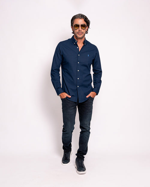 RALPH LAUREN CAMISA MANGA LARGA HOMBRE AZUL
