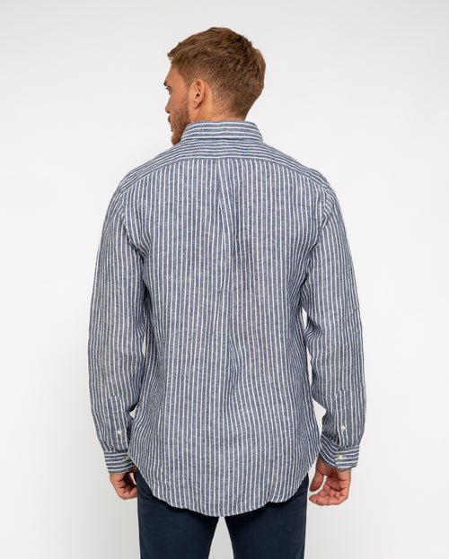 RALPH LAUREN CAMISA MANGA LARGA HOMBRE AZUL