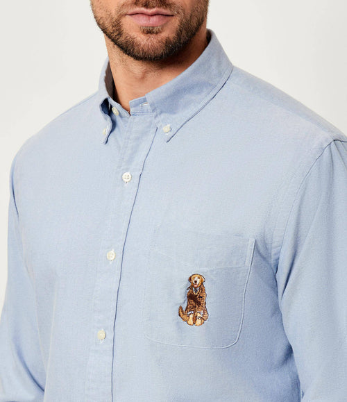 RALPH LAUREN CAMISA MANGA LARGA HOMBRE AZUL