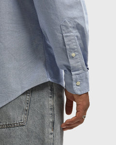 ralph lauren camisa manga larga hombre azul