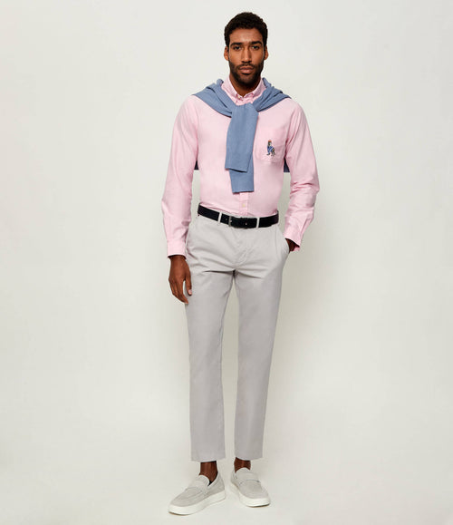 ralph lauren camisa manga larga hombre rosado