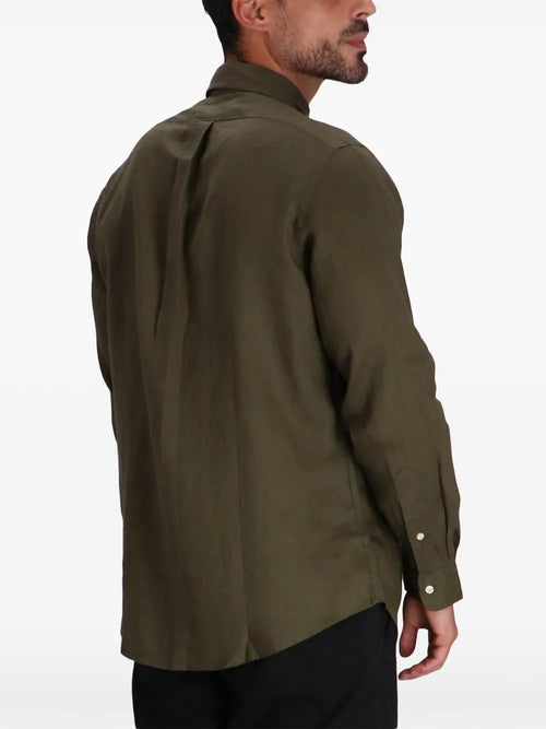 RALPH LAUREN CAMISA MANGA LARGA HOMBRE VERDE