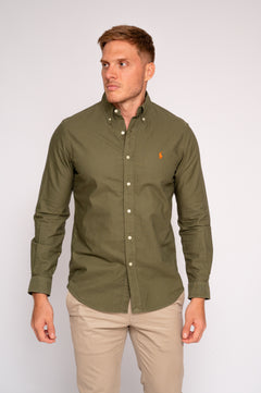 RALPH LAUREN CAMISA MANGA LARGA HOMBRE VERDE