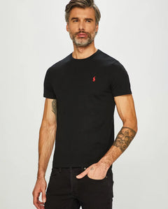 ralph lauren camisetas cuello redondo hombre negro