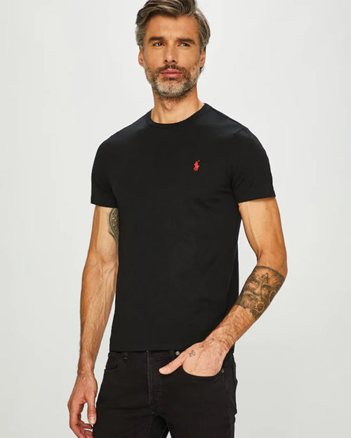 RALPH LAUREN CAMISETAS CUELLO REDONDO HOMBRE NEGRO