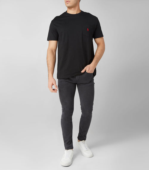 ralph lauren camisetas cuello redondo hombre negro