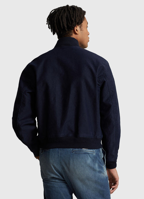 ralph lauren chaqueta con cremallera hombre azul