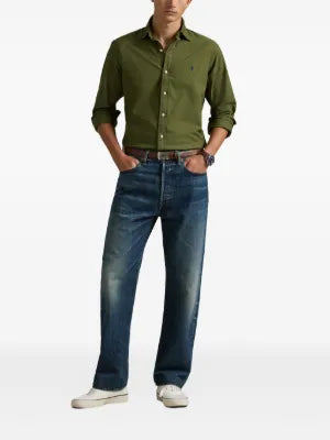 CAMISA M/L RALPH LAUREN HOMBRE NEW OLIVE 710805564071