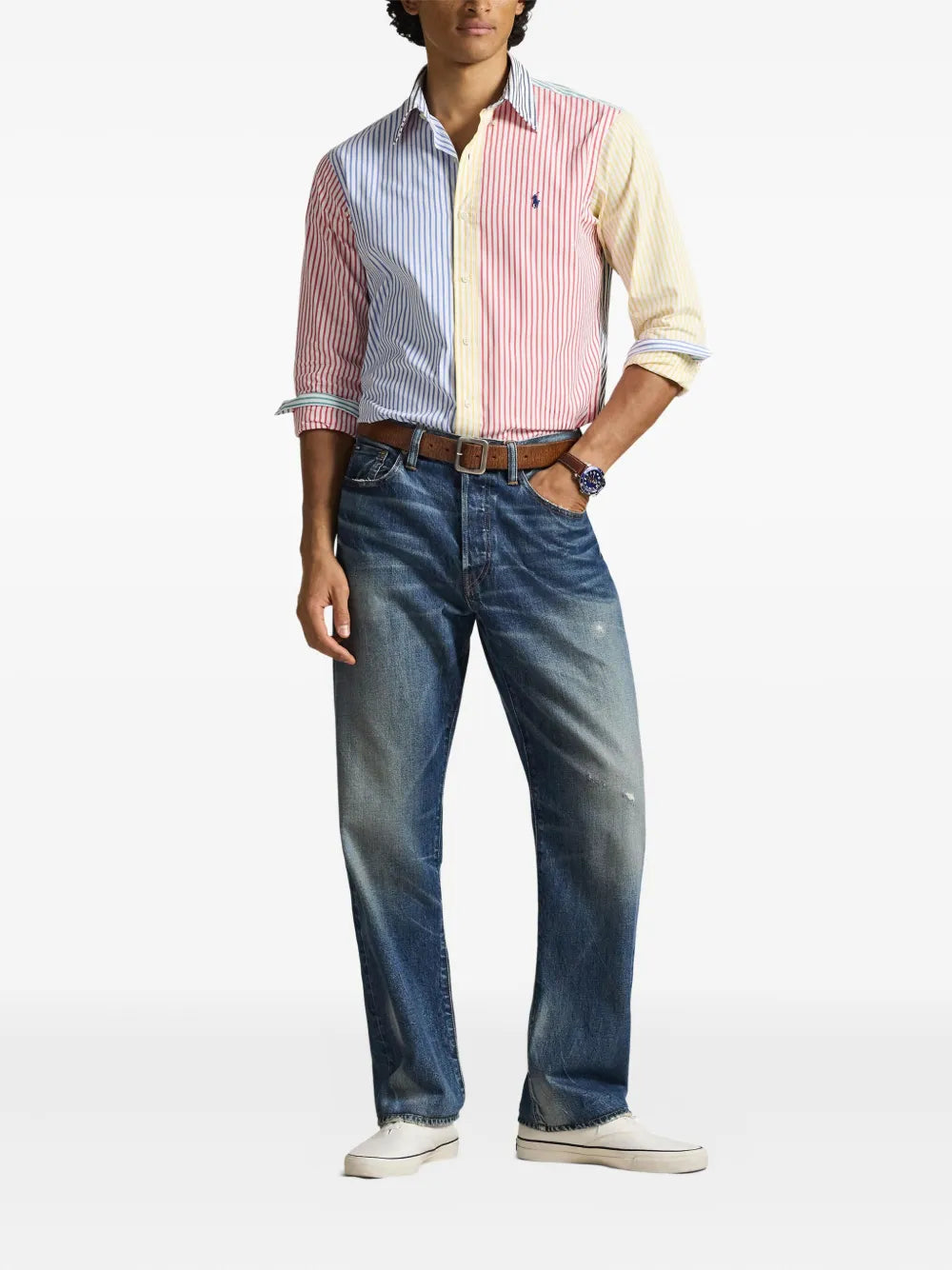 Camisa Manga Larga Cubdppcs-Long Sleeve-Sport Shirt Ralph Lauren Para Hombre De Color Multicolor