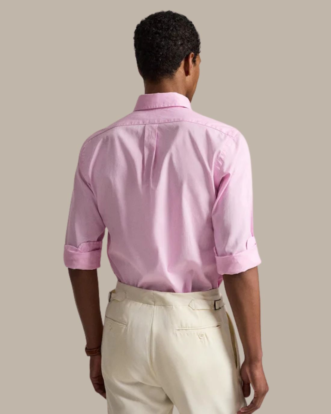 Camisa Manga Larga Woven-Sport Shirt-Shirt Ralph Lauren Para Hombre De Color Rosado