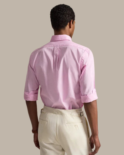 Camisa Manga Larga Woven-Sport Shirt-Shirt Ralph Lauren Para Hombre De Color Rosado