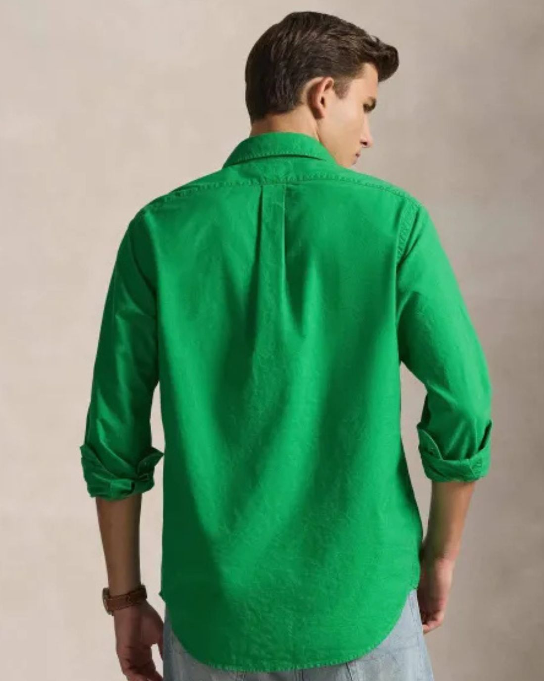 Camisa Manga Larga Cubdppcs-Long Sleeve-Sport Shirt Ralph Lauren Para Hombre De Color Verde