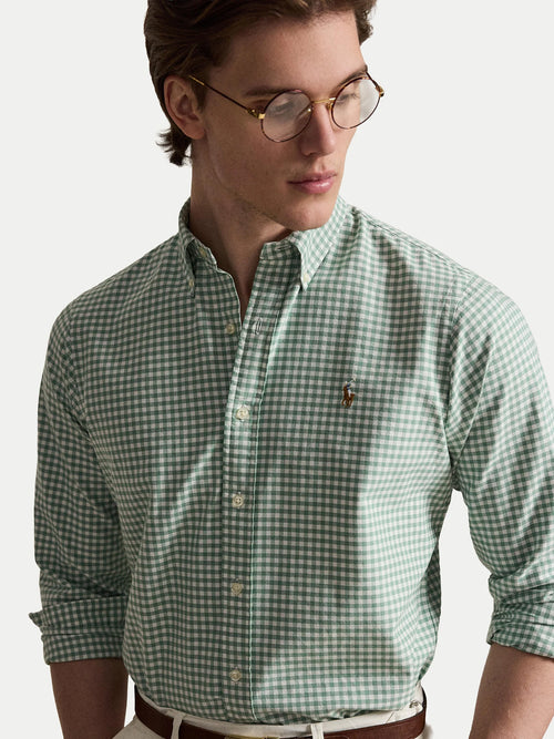 CAMISA MANGA LARGA RALPH LAUREN PARA CABALLERO SPORT VERDE REF 710853129501