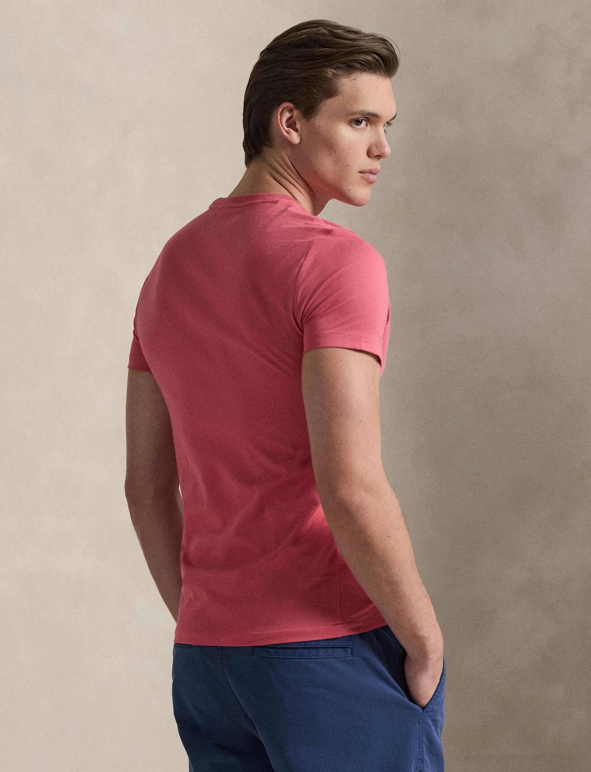 Camiseta Sscncmslm2-Short Sleeve-T-Shirt Ralph Lauren Para Hombre De Color Rojo