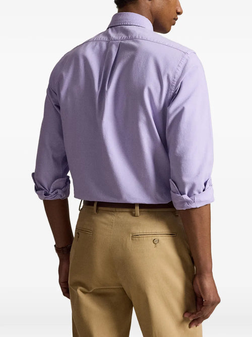 CAMISA RALPH LAUREN PARA CABALLERO MANGA LARGA SPORT MORADO REF 710805564511