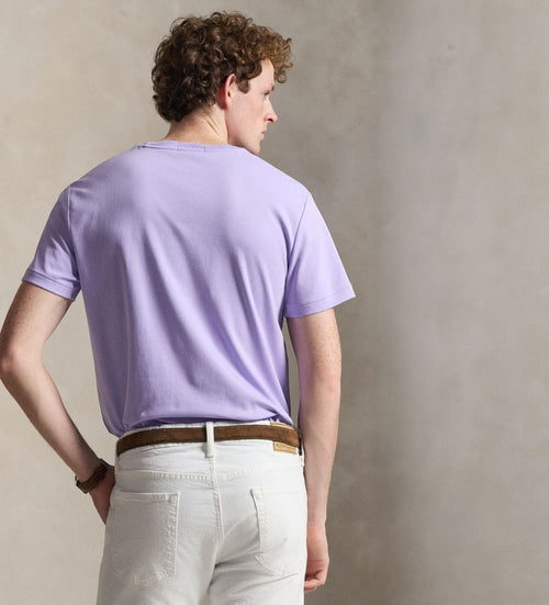 CAMISETA RALPH LAUREN PARA CABALLERO MANGA CORTA MORADO REF 710740727507