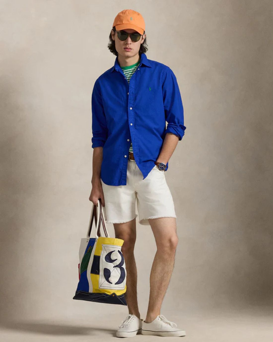 Camisa Manga Larga Cubdppcs-Long Sleeve-Sport Shirt Ralph Lauren Para Hombre De Color Azul