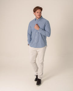 CARVEN CAMISA M/L HOMBRE AZUL CVK04119NV