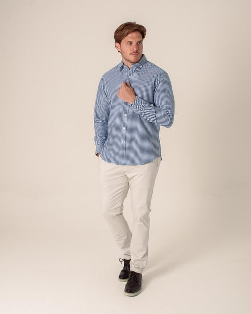 CARVEN CAMISA M/L HOMBRE AZUL CVK04119NV