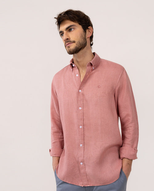 Camisa Lino EL GANSO HOMBRE ROJO