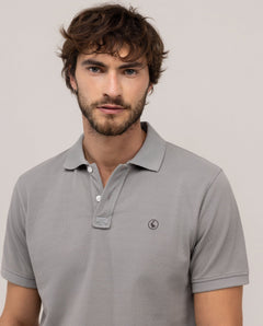 Polo Piqué Garment Dyed EL GANSO HOMBRE GRIS