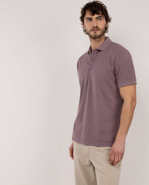Polo Piqué Garment Dyed EL GANSO HOMBRE MORADO