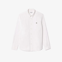 LACOSTE CH2933001 CAMISA DE ALGODON FIT REGULAR WHITE