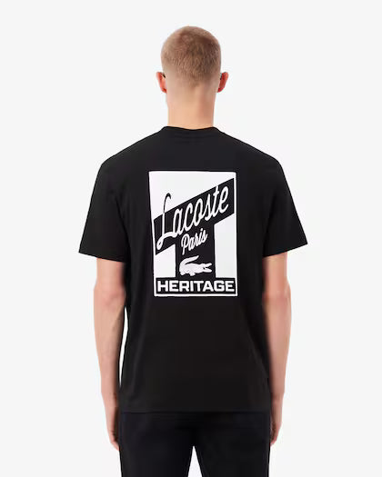 LACOSTE TH5948031 CAMISETA MULTI ESTAMPADA BLACK