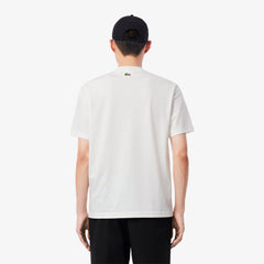 LACOSTE TH654123001 CAMISETA DE ALGODON ESTAMPADA WHITE