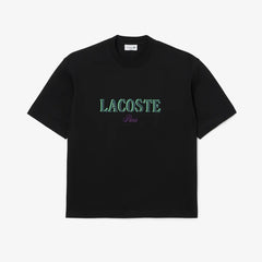 LACOSTE TH5912031 CAMISETA OVERSIZED ESTAMPADA BLACK