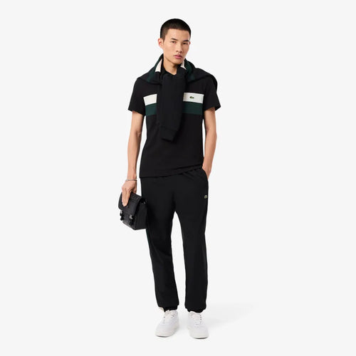 LACOSTE PH59186XH POLO MINIPIQUE COLOR BLOCK FIT BLACK