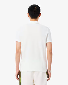 LACOSTE PH59189IV POLO MINIPIQUE COLOR BLOCK FIT WHITE