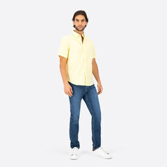 NAUTICA CAMISA M/C DE HOMBRE AMARILLO 0199WS-7BZ