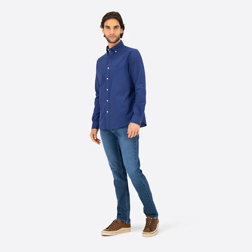 NAUTICA CAMISA M/L DE HOMBRE AZUL 01101W-4JN