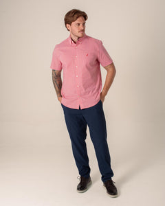 NAUTICA CAMISA M/C DE HOMBRE ROJO 27109WS-6FO