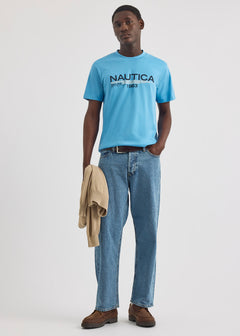 NAUTICA T-SHIRT M/C DE HOMBRE AZUL N1U04119-402