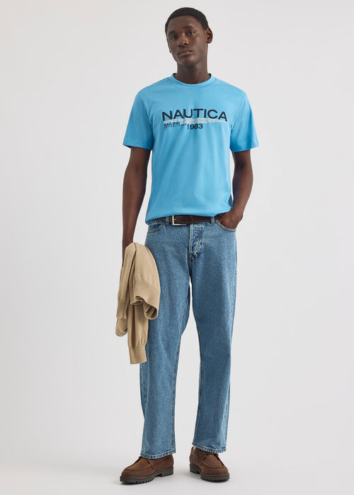NAUTICA T-SHIRT M/C DE HOMBRE AZUL N1U04119-402