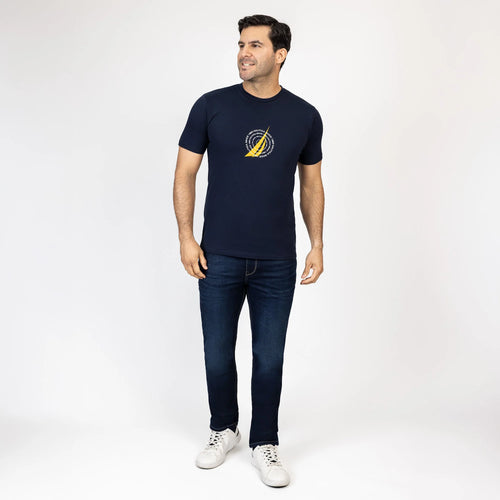 CAMISETA NAUTICA PARA CABALLERO COLOR AZUL