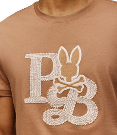 psycho bunny camiseta hombre fantasia marron
