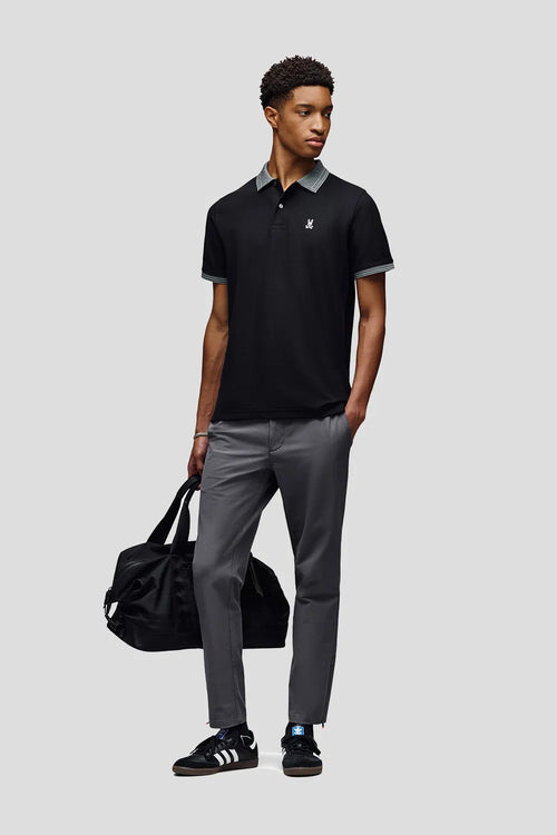 psycho bunny polo manga corta hombre fantasia negro