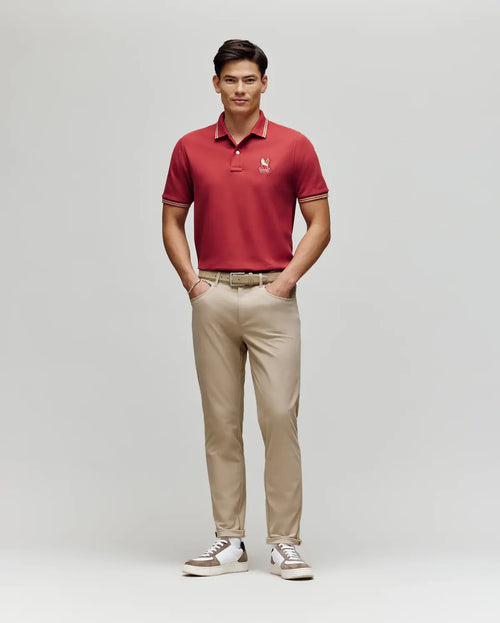 psycho bunny polo manga corta hombre fantasia rojo